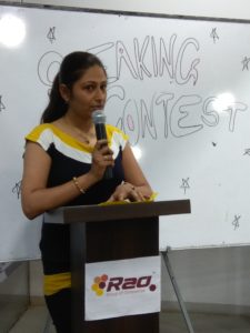 Speaking contest at Rao Consultants