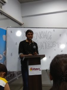 Speaking contest at Rao Consultants