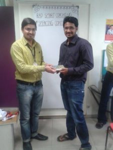 Speaking contest at Rao Consultants