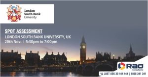 London South Bank University Spot Assessment