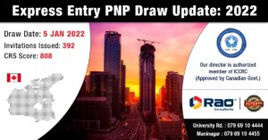 express entry PNP draw - Rao Consultants