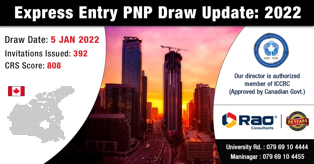 express entry PNP draw - Rao Consultants