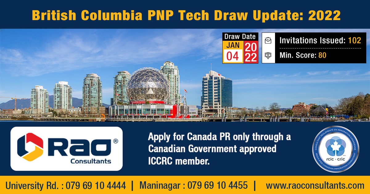 British Columbia PNP Tech Draw - Rao Consultants