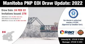 Manitoba PNP Draw Update 2022