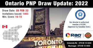 Ontario PNP Draw Update 2022