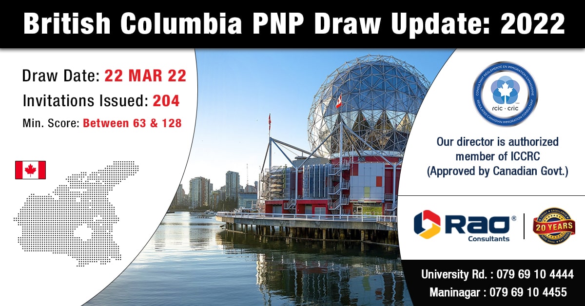 British Columbia PNP Draw - Rao Consultants